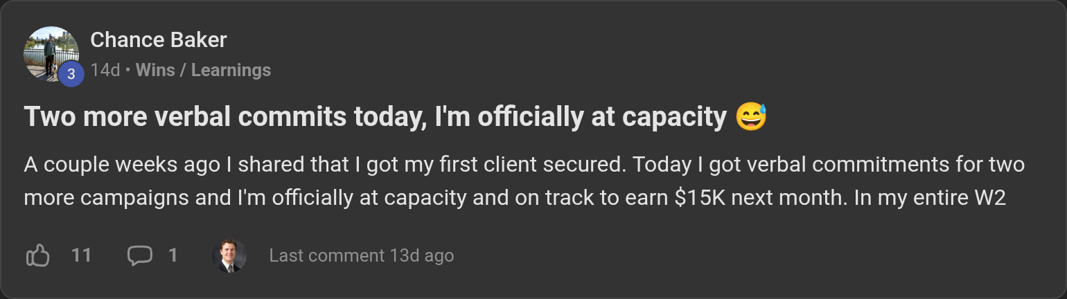 Chance Baker: Two more verbal commits today, I'm officially at capacity 😅